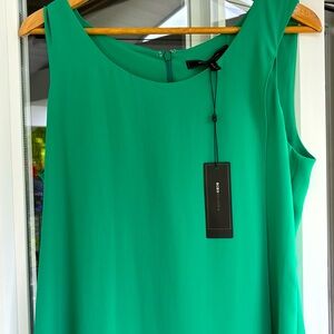 NWT New With Tags BCBGMax Azria Haley Dress Emerald Green Chiffon Size 10